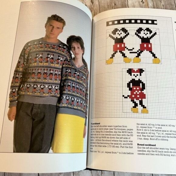The Disney Book of Knitting 1987 1st Ed. Melinda Coss Debby Robinson Hardcover - Picture 16 of 16